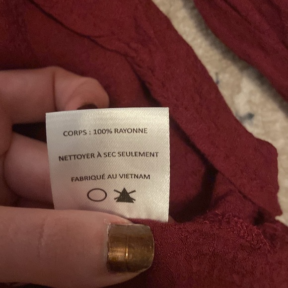 Dark red Lush top - Picture 5 of 7